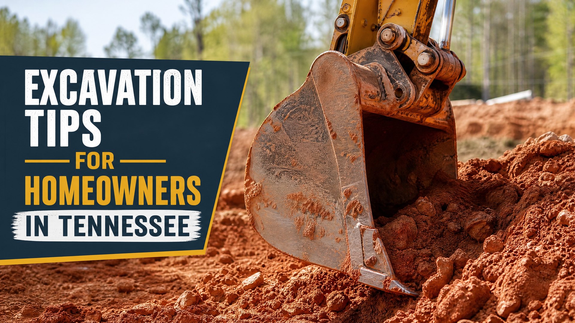 Excavation Tips Tennessee Homeowners